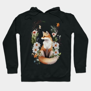 Fox Flower Hoodie